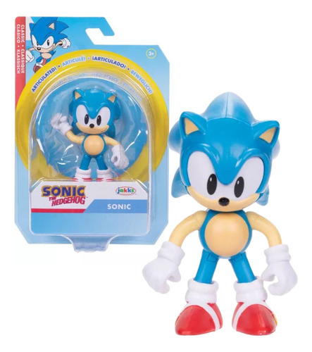 Boneco Articulado Sonic Clássico De 6cm Sonic Original