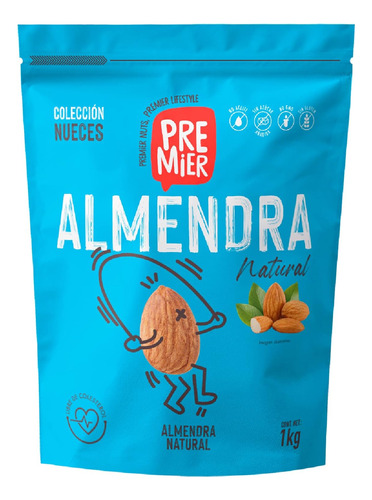 Premier Almendra Natural Zipper 1kg