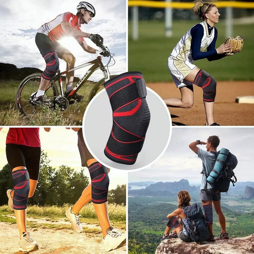 Deportiva Compresión De Elásticas Rodilleras De Par 1