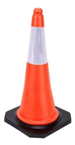 comprar Cono Vial Naranja Semi Flexible 75cm Base Rigida Pesada