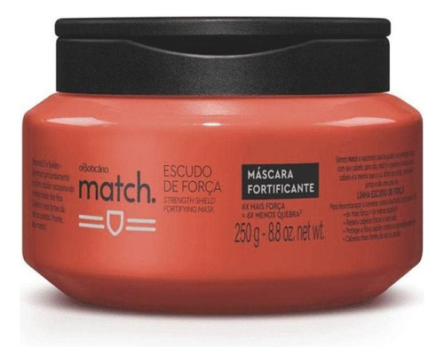 Match Máscara Escudo De Força 250g O Boticário