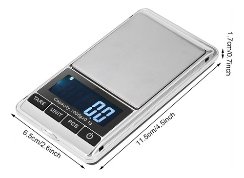 Mini Joyería Digital Electrónica Portátil Con Báscula Eléctr