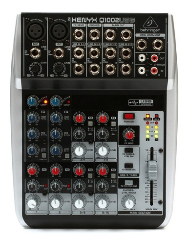 Behringer Xenyx Q1002usb Consola Mixer 10 Entradas Usb