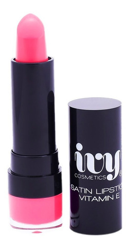 Labial Satinado Ivy 306 Vitamina E Colageno Satin Lipstick  