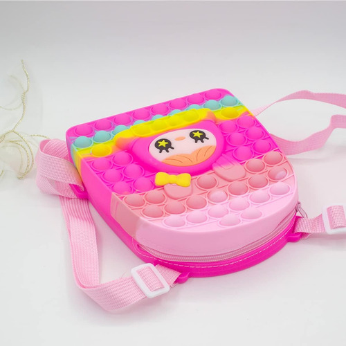 Mochila Nina Silicona Pop Bag - Rosa