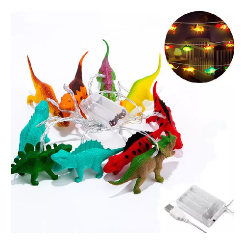 Cadena De Luces Led Para Mc Con Diseño De Dinosaurio Para