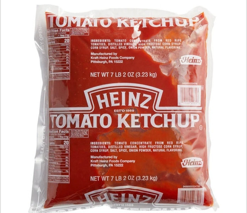 Ketchup Heinz   Bolsa 3,23 K