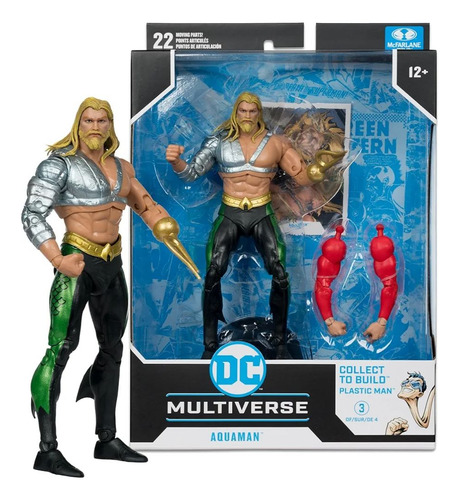 Aquaman- Jla- Dc Multiverse -collect To Build Plastic Man. (Usado)