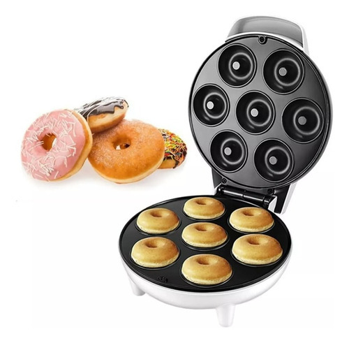 Maquina Para Mini Donas Antiadherente Donuts Maker Blanco