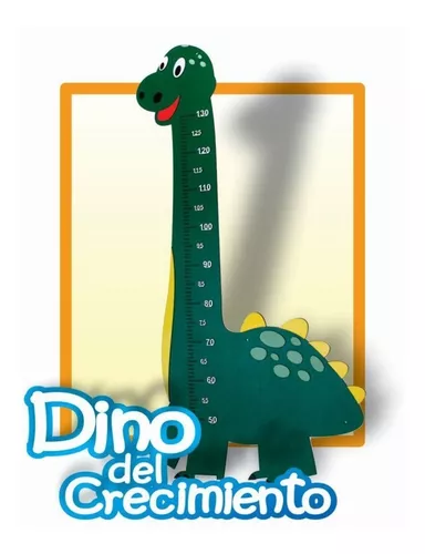 Metro medidor de estatura Dinosaurio verde