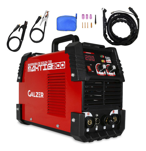 Solda Tig Mma Alta Frequência Arco Sem Riscar 200a 220v Gz1