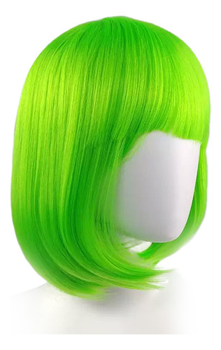 Peluca Bob Vibrante, Aspecto Realista, Ideal Para Fiestas