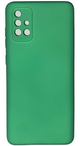 Capinha Silicone Compativel Samsung Galaxy A71 6.4 Aveludada Cor Verde