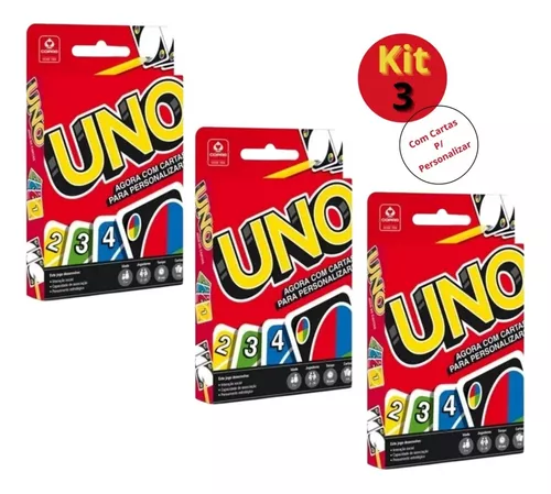 Kit 12 Jogos De Uno Cartas Baralho Para Personalizar Copag