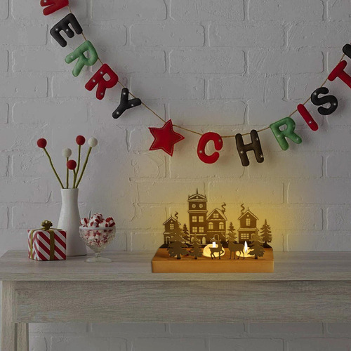Kyl1 Portavelas Navidad Portavelas De Navidad Luz Ambiental