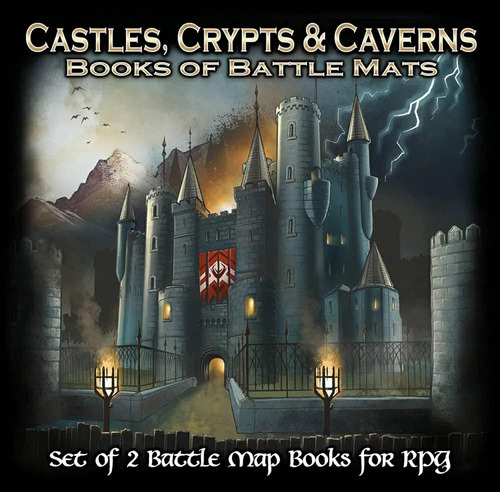 Castillos, Criptas Y Cavernas Libros De Esterillas De Batall