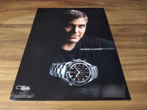 (ph202) George Clooney * Publicidad Omega