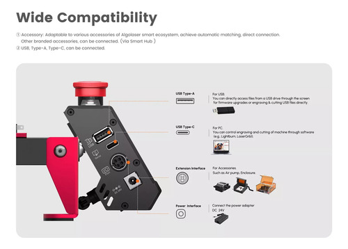 Kit Para Sellos Algolaser 10w Mk2 Con Bomba Y Honeycomb