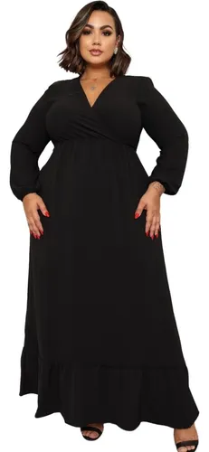 Vestido inverno plus size sales