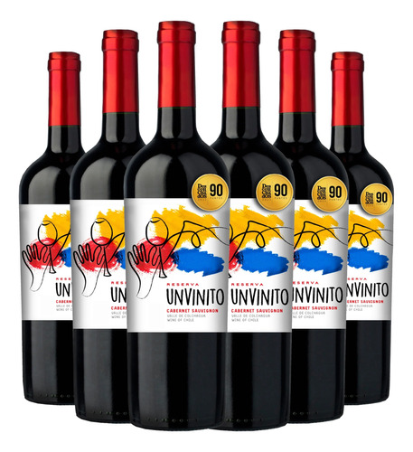 6x Vino De Autor Unvinito Reserva Cabernet Sauvignon