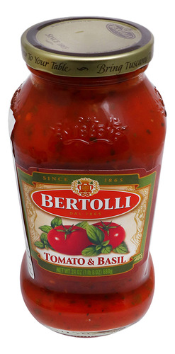 Bertolli Salsa Para Pasta Tomate Y Albahaca