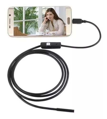 Cámara endoscopica para celular Android OTG con luz LED y cable USB de 1  metro - Tecnopura
