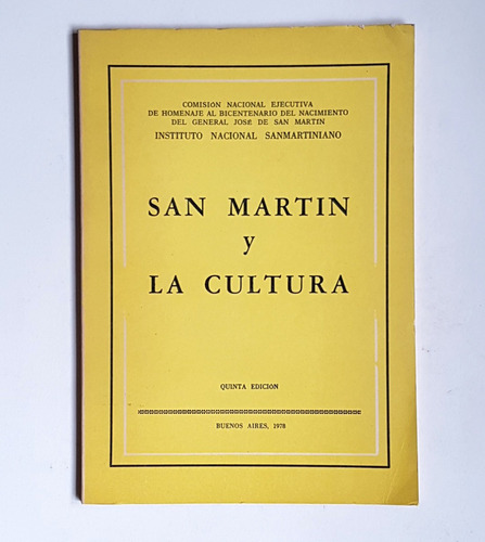 San Martín Y La Cultura, Instituto Nacional Sanmartiniano