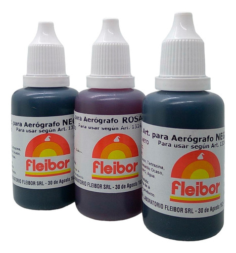 Colorantes Fleibor Para Aerografos Set X7 Colores