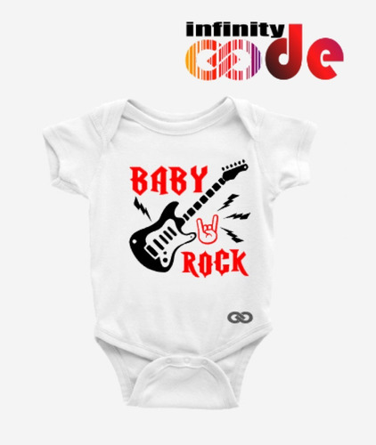 Body Bebé Baby Rockero Infantil Guitarra Eléctrica Fender 