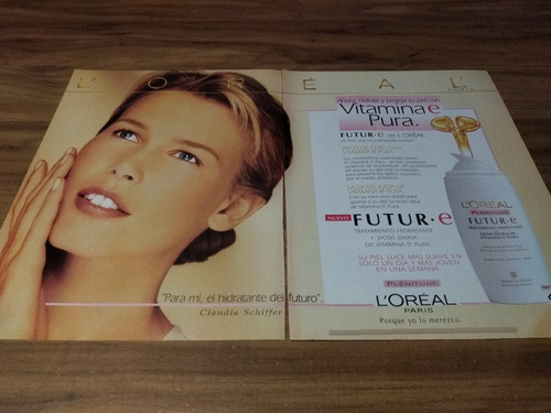 (pg783) Publicidad Claudia Schiffer * L'oreal (Usado)