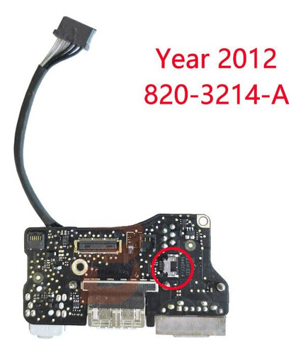 Modulo De Carga Dc In Io Para Macbook Air 13 A1466 Solo 2012