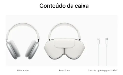 Apple Airpods Max - Prata (silver) Caixa Aberta | Parcelamento sem