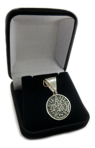 Pingente Tetragrammaton Em Prata 950 Medalha Pentagrama