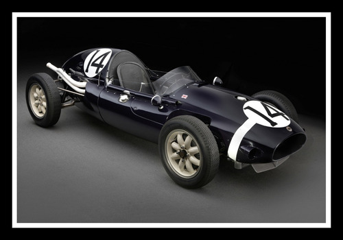 Cooper Climax T43 1957 Moss F1 Cuadro Enmarcado 45x30cm