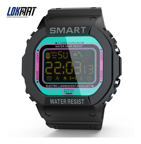 Imagen 2 de 10 de Lokmat Mk22 Smart Bracelet Bt Smart Men Reloj Deportivo Fitn