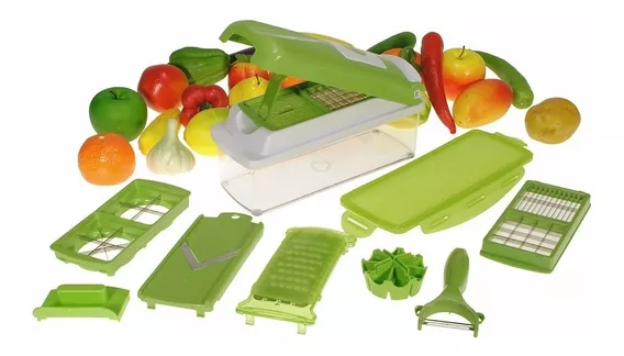 Nicer Dicer Plus Pica Raya Pela Procesador Manual De Alimentos