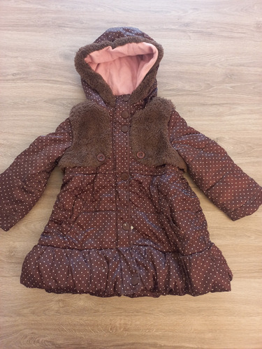 Campera Parka Nena 4-5 Años Importada Con Chaleco Polar 