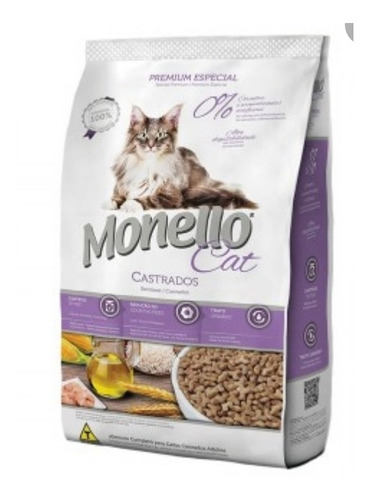 Alimento Monello Cat Castrados 10 Kg - Kg A $14000