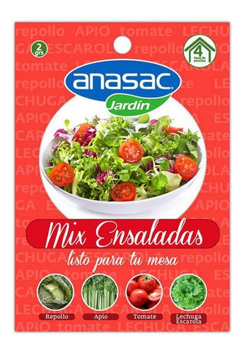 Anasac Semilla Mix Ensaladas 2grs
