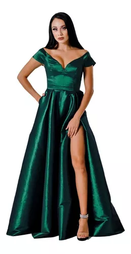 Vestido Verde Largo | MercadoLibre 📦