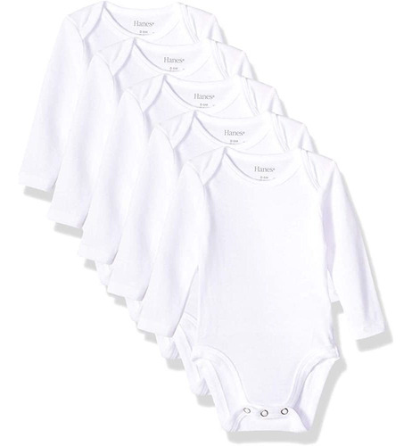 Hanes Baby Long Sleeve, Ultimate Flexy Bodysuits Boys & Girl