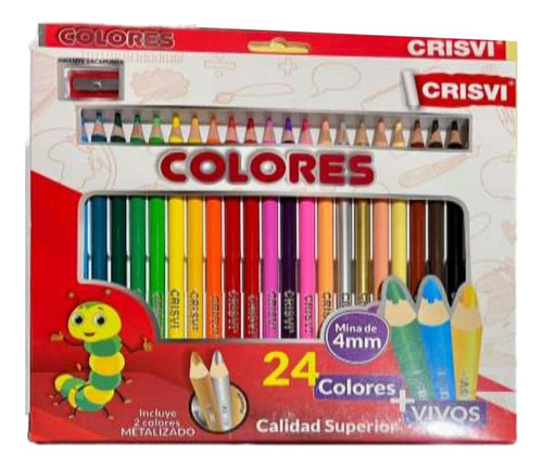 Creyones Crisvi 24 Colores