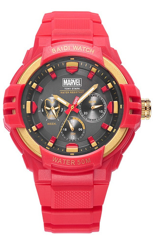 Reloj Para Niños Marvel Iron Man Para Hombre Y Mujer