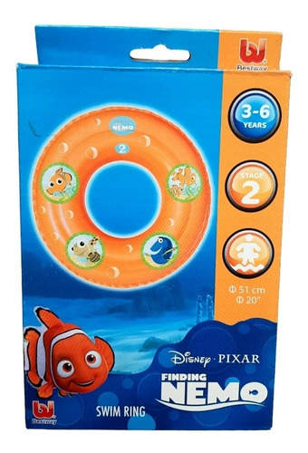 Salvavidas Anillo Inflable Nemo 51 Cm