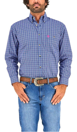 Camisa Vaquera Wrangler Hombre Manga Larga 752