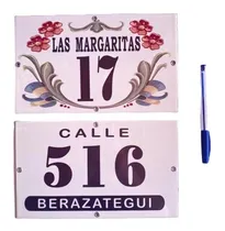 Comprar Números De Casa \u002F Calle De Chapas Hierro Enlozadas 20x25 Cm.