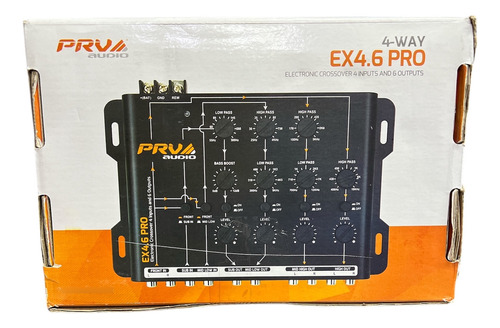 Procesador Prv Ex4.6 Pro Crossover 4 Input 6 Outpunts Negro