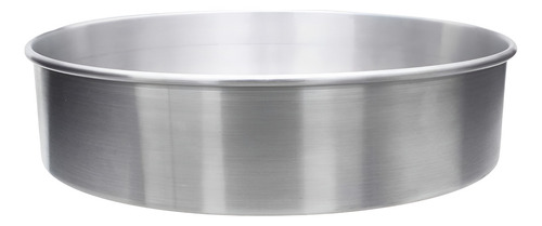 Molde De Aluminio Grande Pastel Redondo Hornear 40 Cm Color Gris