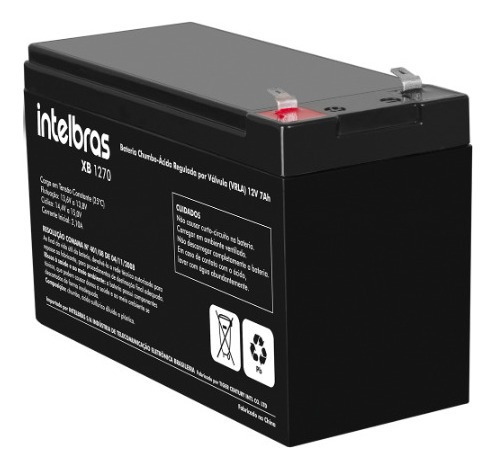 Imagem 2 de 3 de Bateria Para Alarme 12v 7,0ah Vrla Xb1270
