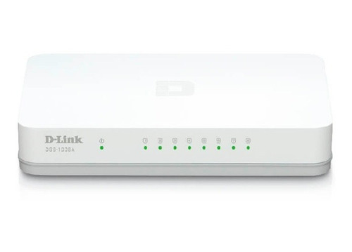 Switch D-link Dgs-1008a, 8 Rj-45 10/100/1000 Mbps, Mdi/mdix
